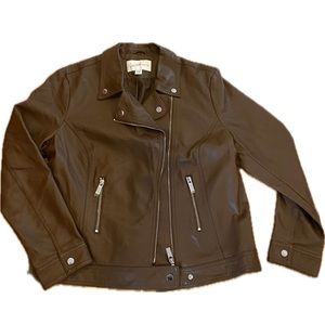 Jacklyn Smith Faux Leather Moto Jacket